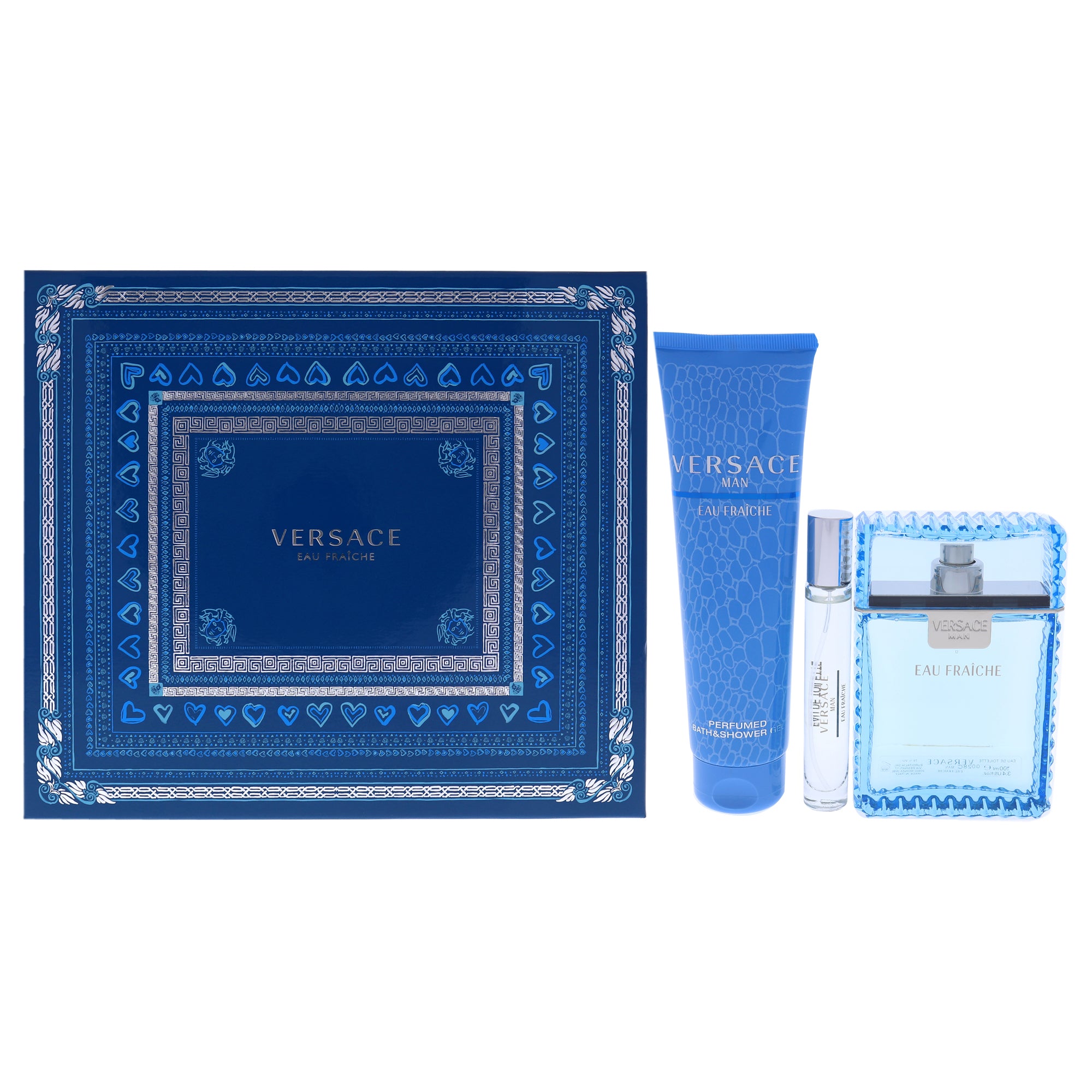 Versace Man Eau Fraiche by Versace for Men - 3 Pc Gift Set