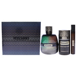 Missoni by Missoni for Men - 3 Pc Gift Set 3.4oz EDP Spray, 0.33oz EDP Spray, 2.5oz Deodorant Stick