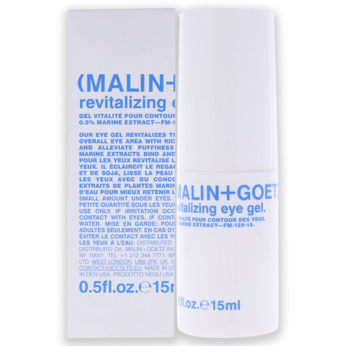 Revitalizing Eye Gel by Malin + Goetz for Women - 0.5 oz Gel